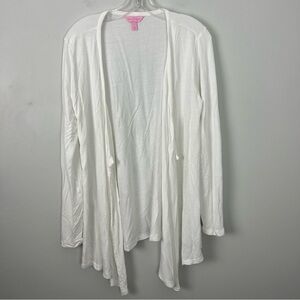 Lilly Pulitzer Waterfall White Knit Cardigan